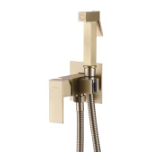 ABBER Daheim Смеситель с гигиеническим душем AF8226G Матовое золото от интернет-магазина Purezza 