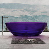 ABBER Kristall Прозрачная ванна 180х85х52 AT9702Amethyst Фиолетовый от интернет-магазина Purezza 