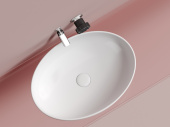 Ceramicanova Element Умывальник чаша накладная овальная 50,2х36,3 CN6056MW Белый матовый от интернет-магазина Purezza 