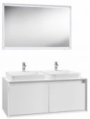 Belux Валенсия мебель для двух раковин белая, 120х50 от интернет-магазина Purezza 