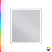 Cezares MULTICOLORE Зеркало с разноцветной встроенной подсветкой RGB и сенсорным выключателем 12V, 220-240V, 700x800 CZR-SPC-MC-700-800-RGB-TCH от интернет-магазина Purezza 
