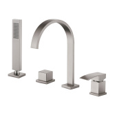 ABBER Wasserfall Смеситель на борт ванны AF8613SP Сатин от интернет-магазина Purezza 