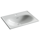 Ceramicanova Sabo Раковина накладная с отверстием под смеситель 60х46 CN13001 Белый от интернет-магазина Purezza 