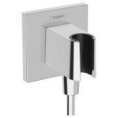 Hansgrohe FixFit Porter E Шланговое подключение с держателем для душа, цвет: хром, арт. 26889000 от интернет-магазина Purezza 