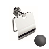 Etrusca Sirio Бумагодержатель с крышкой 10534/C/30 Матовый черный от интернет-магазина Purezza 