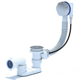 Cezares Слив-перелив полуавтомат CZR-STP1-01 Белый/Хром от интернет-магазина Purezza 