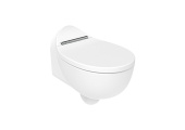 Creavit Foglia Унитаз подвесной безободковый с биде FG321-00CB00E-0000 Белый от интернет-магазина Purezza 