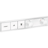 Hansgrohe RainSelect термостата для душа скрытого монтажа на 2 потребителя арт. 15380700, матовый белый от интернет-магазина Purezza 