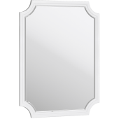 AQWELLA LaDonna Зеркало с декоративной огранкой по краю (фацет) 72х95 LAD0207W Белый от интернет-магазина Purezza 