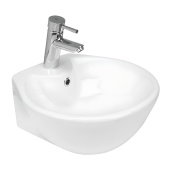 Gural Top Накладная раковина 42х42 см TP03MUL01 Белый глянец от интернет-магазина Purezza 