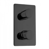 BOSSINI OKI NEW Наружная часть механического смесителя для душа Z00004.073 Матовый черный от интернет-магазина Purezza 