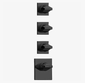 BOSSINI APICE Наружная часть термостата High Flow для душа с отдельными панелями Z035205.073 Матовый черный от интернет-магазина Purezza 