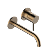 BOSSINI TEO Внешняя часть однорычажного смесителя для раковины без донного клапана Z00730.022 Античная бронза от интернет-магазина Purezza 