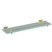 Schein KLIMT Полка для ванной и душа стекло 50 см 9272BG Матовое золото от интернет-магазина Purezza 