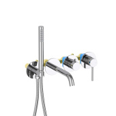 Aquatek Европа AQ1344CR смеситель для ванны встроенный (внешняя и скрытая часть) от интернет-магазина Purezza 