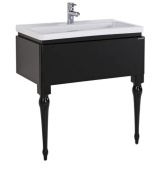 Creavit Art Тумба с раковиной напольная 80х45 AR0085.01.SS Черный от интернет-магазина Purezza 