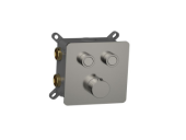 Aquame Встраиваемый смеситель-термостат на 2 источника с регулировкой напора AQM8811GM Металл от интернет-магазина Purezza 