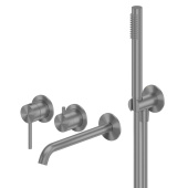 ABBER Wasser Kreis 316 Смеситель для ванны скрытого монтажа AF8130BGG Оружейная сталь брашированная от интернет-магазина Purezza 