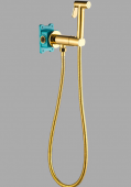 Almaes AGATA AL-877-08 Гигиенический душ с прогрессивным смесителем золотой от интернет-магазина Purezza 