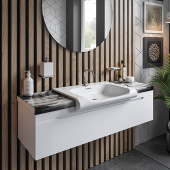 Kerasan Inka Project Раковина полувстраиваемая 60x40 см, цвет: белый, арт. 341101*1 от интернет-магазина Purezza 