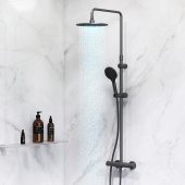 AM.PM Like Душевая система c термостатом F0780422 Черный от интернет-магазина Purezza 