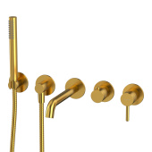 Whitecross Y YSET1240GLB Смеситель для ванны скрытого монтажа брашированное золото от интернет-магазина Purezza 