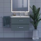 Uperwood Foster Тумба под раковину для ванной комнаты (70 см, подвесная) 291020521 Серый от интернет-магазина Purezza 
