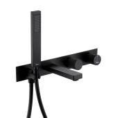 ABBER Rund Смеситель для ванны скрытого монтажа AF8730B Матовый черный от интернет-магазина Purezza 