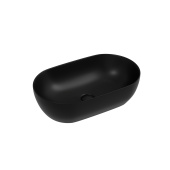 Ceramicanova Twist Раковина накладная овальной формы 50х30 CN12001MB Черный матовый от интернет-магазина Purezza 