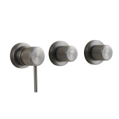 Maxonor Life PL87114-2-9 смеситель для душа встроенный на 2 потребителя, Графит матовый от интернет-магазина Purezza 