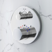 AM.PM Gem Смеситель для ванны и душа с термостатом, монтируемый в стену F9085500 от интернет-магазина Purezza 