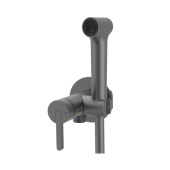 Rose Смеситель с гигиеническим душем R235T Оружейная сталь от интернет-магазина Purezza 