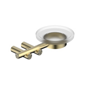 ABBER Osten 316 Мыльница с держателем AA1858BG Брашированное золото от интернет-магазина Purezza 