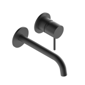 BOSSINI TEO Внешняя часть однорычажного смесителя для раковины без донного клапана Z00730.073 Матовый черный от интернет-магазина Purezza 