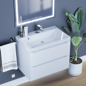 Uperwood Tanos Тумба под раковину для ванной комнаты подвесная (70 см) 291020243 Белый от интернет-магазина Purezza 