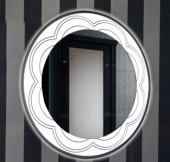 Agava Gamma LED D770 Зеркало круглое с сенсорной подсветкой 77 см от интернет-магазина Purezza 