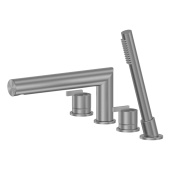 ABBER Perfekte 316 Смеситель на борт ванны AF8A13BGG Оружейная сталь брашированная от интернет-магазина Purezza 