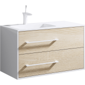 AQWELLA Miami Подвесная тумба 92х45 Дуб сонома от интернет-магазина Purezza 