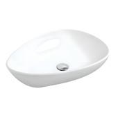 Gural Top Накладная раковина 61х41 см TP20MUL00 Белый глянец от интернет-магазина Purezza 