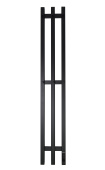Grois Trio Полотенцесушитель электрический GR128 19х120 П3 9005 Матовый черный от интернет-магазина Purezza 
