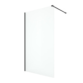 New Trendy NEW MODUS BLACK Душевое ограждение, длина 50-160 см, одна секция, черный матовый цвет профиля, прозрачное стекло от интернет-магазина Purezza 