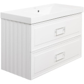 La Fenice Cubo Twin Тумба под раковину 97.6х46.9 FNC-01-CUB-B-100-2 Белый матовый от интернет-магазина Purezza 