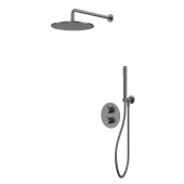 Whitecross Термостатическая душевая система скрытого монтажа YSET08GM Оружейная сталь от интернет-магазина Purezza 