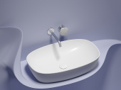 Ceramicanova Element Умывальник накладная чаша овальная 60х38 CN6049MW Белый матовый от интернет-магазина Purezza 