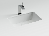 Ceramicanova Era Раковина встраиваемая снизу с отверстием слива - перелива 52,5х34,5 CN15004 Белый от интернет-магазина Purezza 