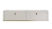 Maxonor SAPPHIRE Тумба со столешницей и раковинами 210х52 SAPPHIRE-200-WH-BASE Перламутровый белый/Золото от интернет-магазина Purezza 