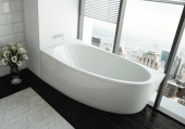 Aquatek Дива ванна акриловая асимметричная 160х90, правая от интернет-магазина Purezza 