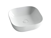 Ceramicanova Element Умывальник чаша накладная квадратная 42х42 CN6010 Белый от интернет-магазина Purezza 