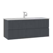 ORKA Moonlight 120 Тумба с раковиной подвесная 121х51 Антрацит матовый от интернет-магазина Purezza 