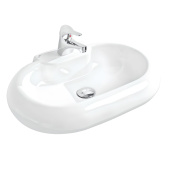 Gural Top Накладная раковина 61.5х39.5 см TP07MUL01 Белый глянец от интернет-магазина Purezza 